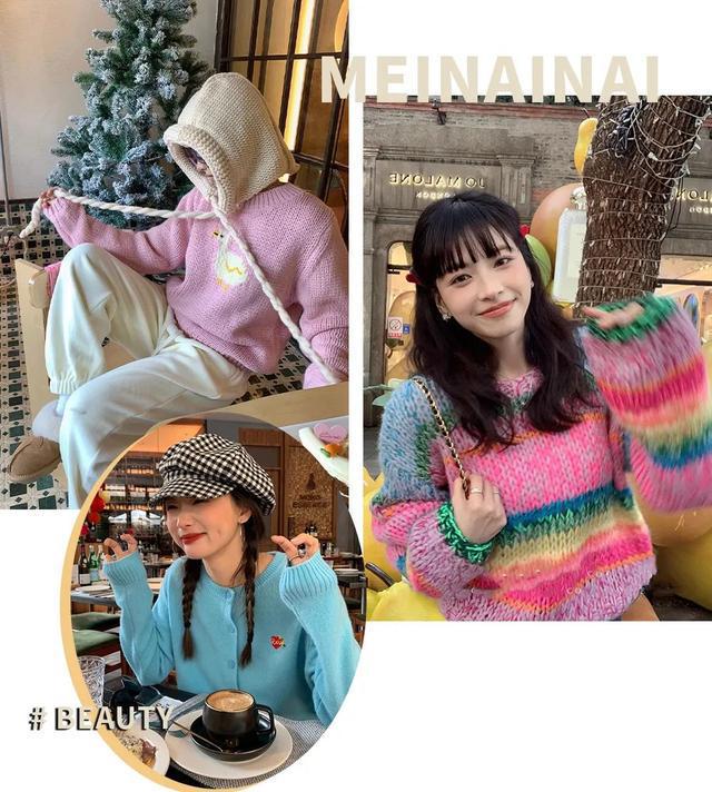 賭博：“毛衣+濶腿褲”慵嬾舒適又高級，這樣穿贏麻了！